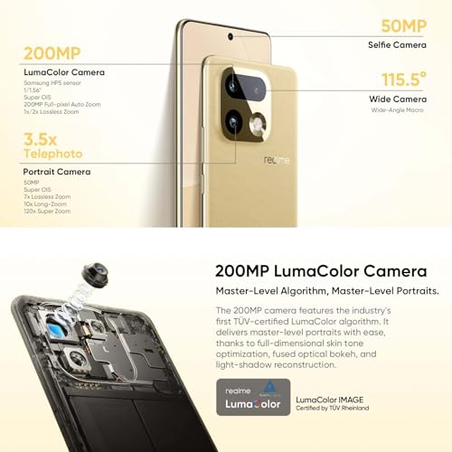 Realme 16 Pro+ 5G shown in its technical specification page · Image 3 of 9