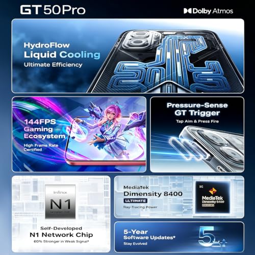 Infinix GT 50 Pro visto en su ficha técnica · Imagen 2 de 10