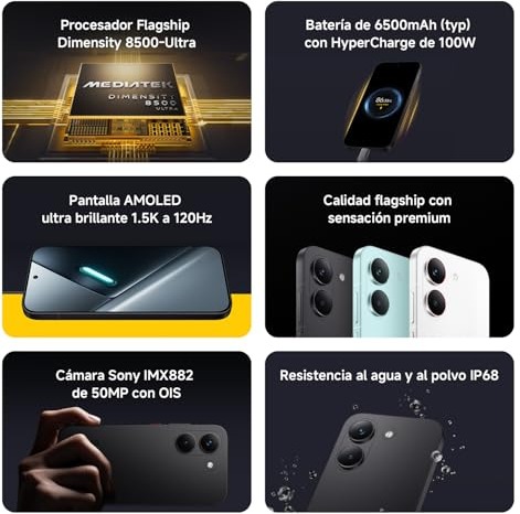 POCO X8 Pro visto en su ficha técnica · Imagen 6 de 12