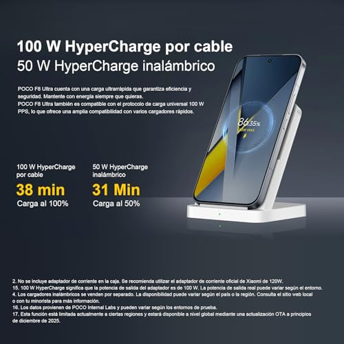 POCO F8 Ultra shown in its technical specification page · Image 5 of 12
