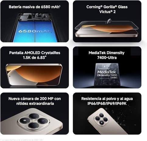 Xiaomi Redmi Note 15 Pro 5G shown in its technical specification page · Image 10 of 12